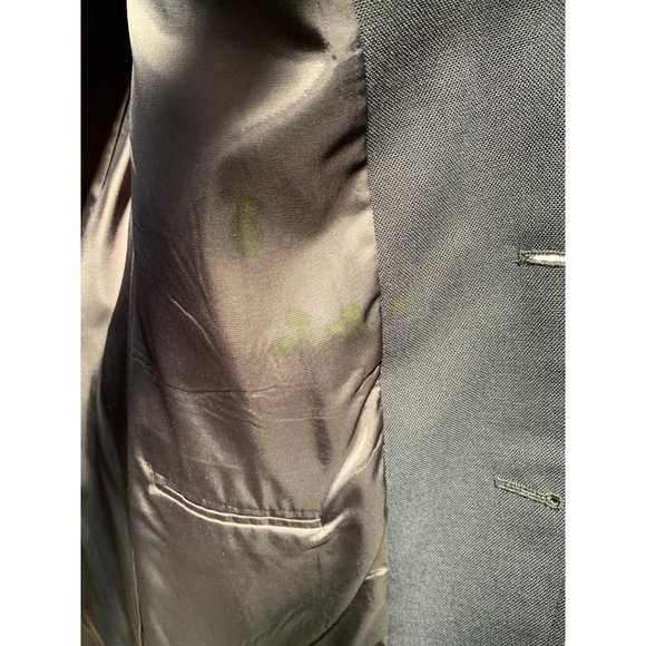 Vintage Chaps by Ralph Lauren Mens XL Navy Blazer Gold Tone Buttons 2 Button Clo - Picture 9 of 11